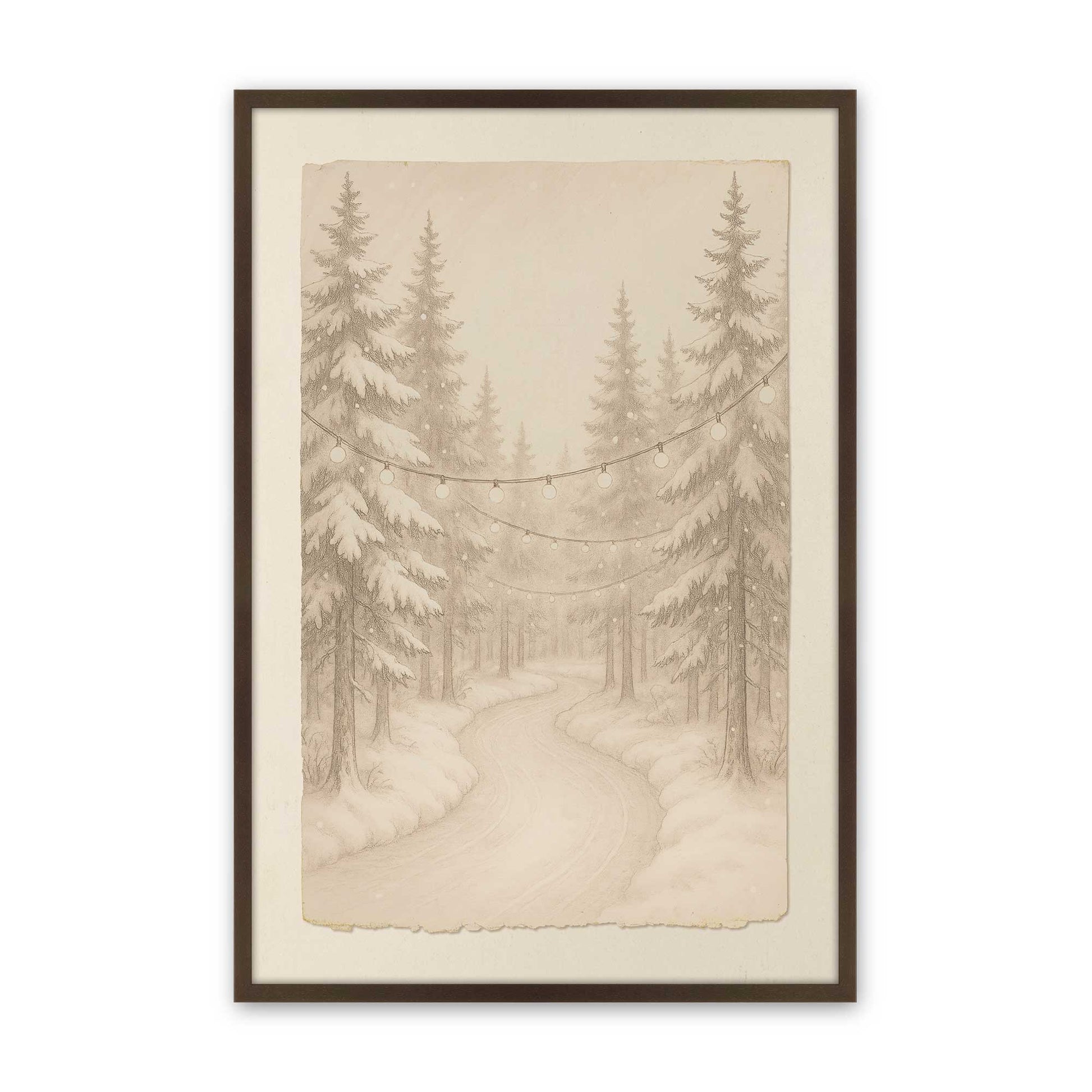 [Color:Belvinder Brown], Picture of art in a Belvinder Brown frame
