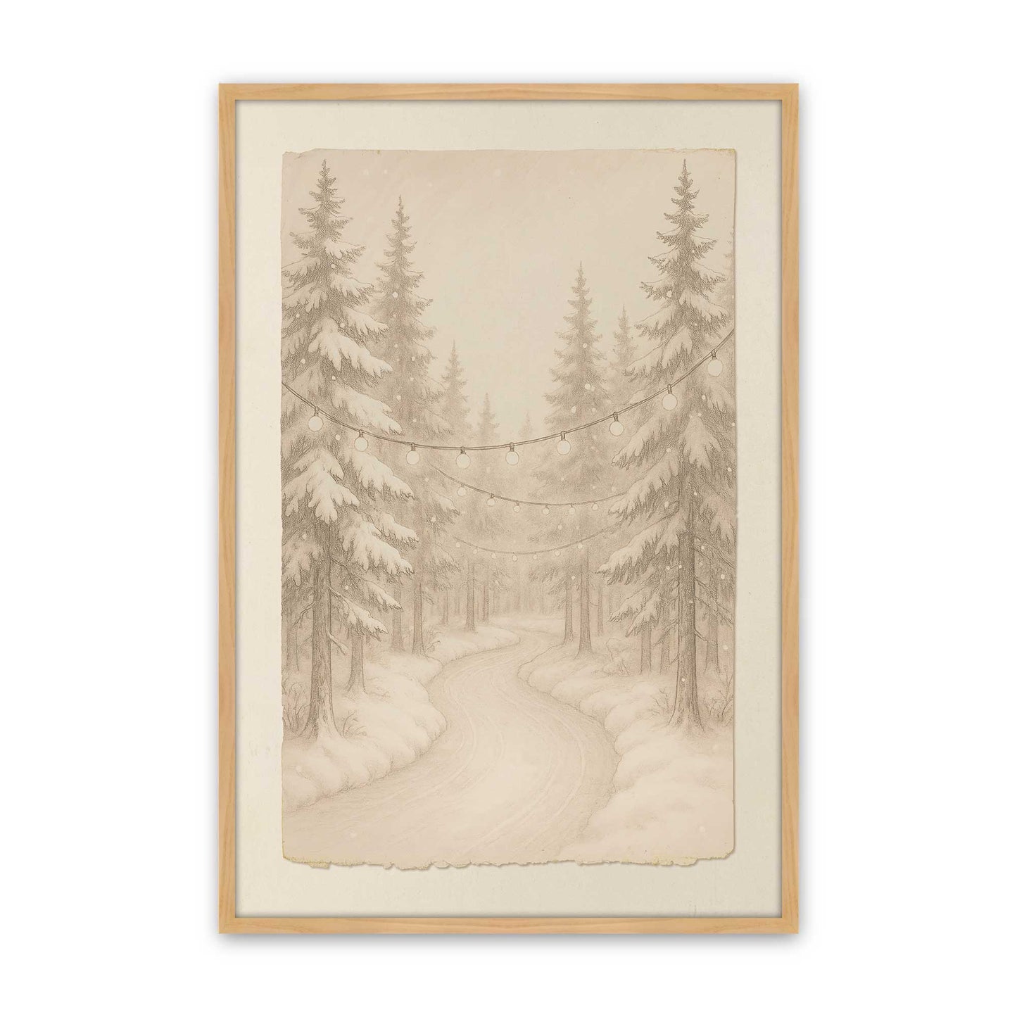 [Color:American Maple], Picture of art in a American Maple frame