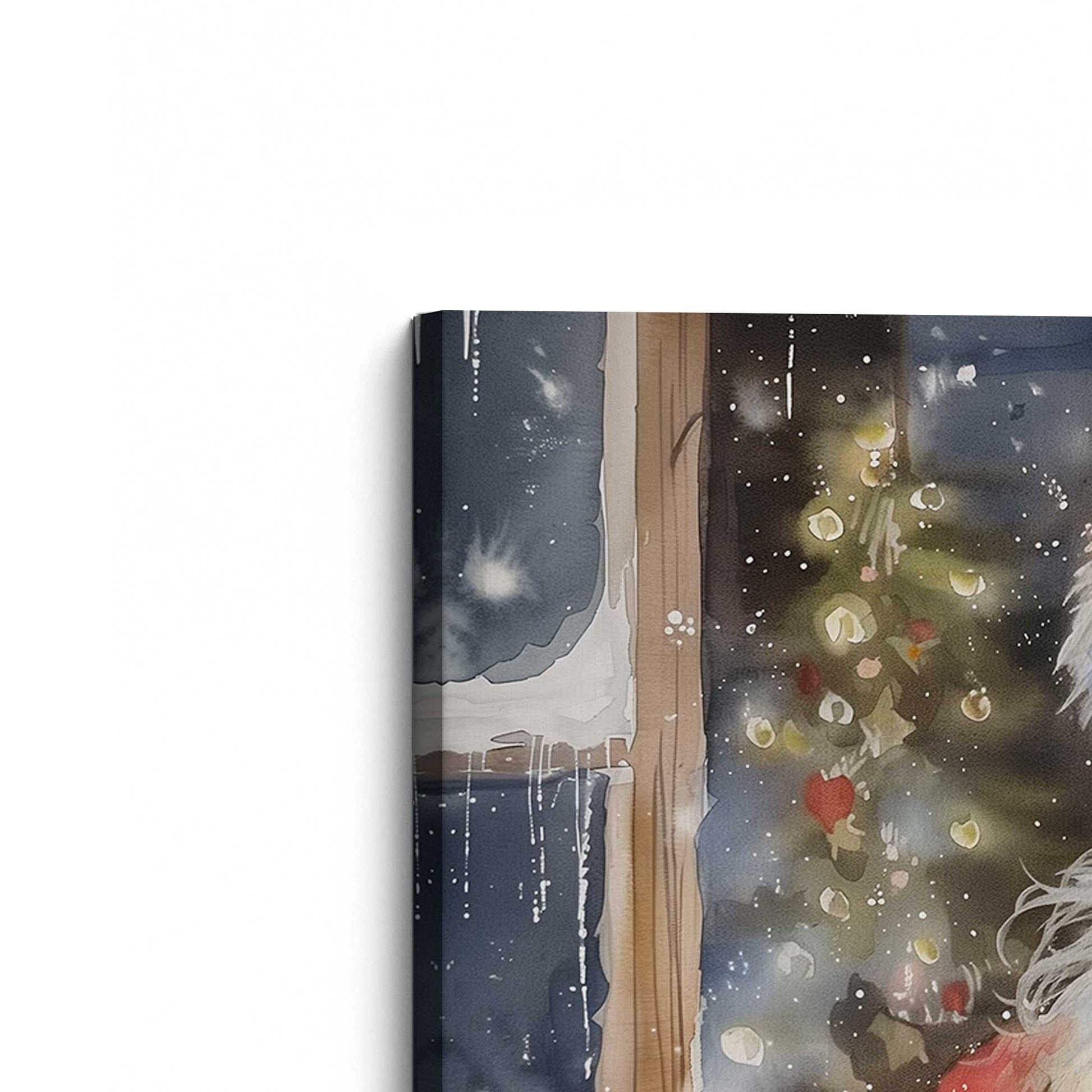 [Color:Stretched Canvas], Picture of the corner of the art