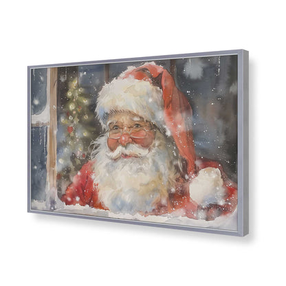 [Color:Polished Chrome], Picture of art in a Polished Chrome frame of the corner