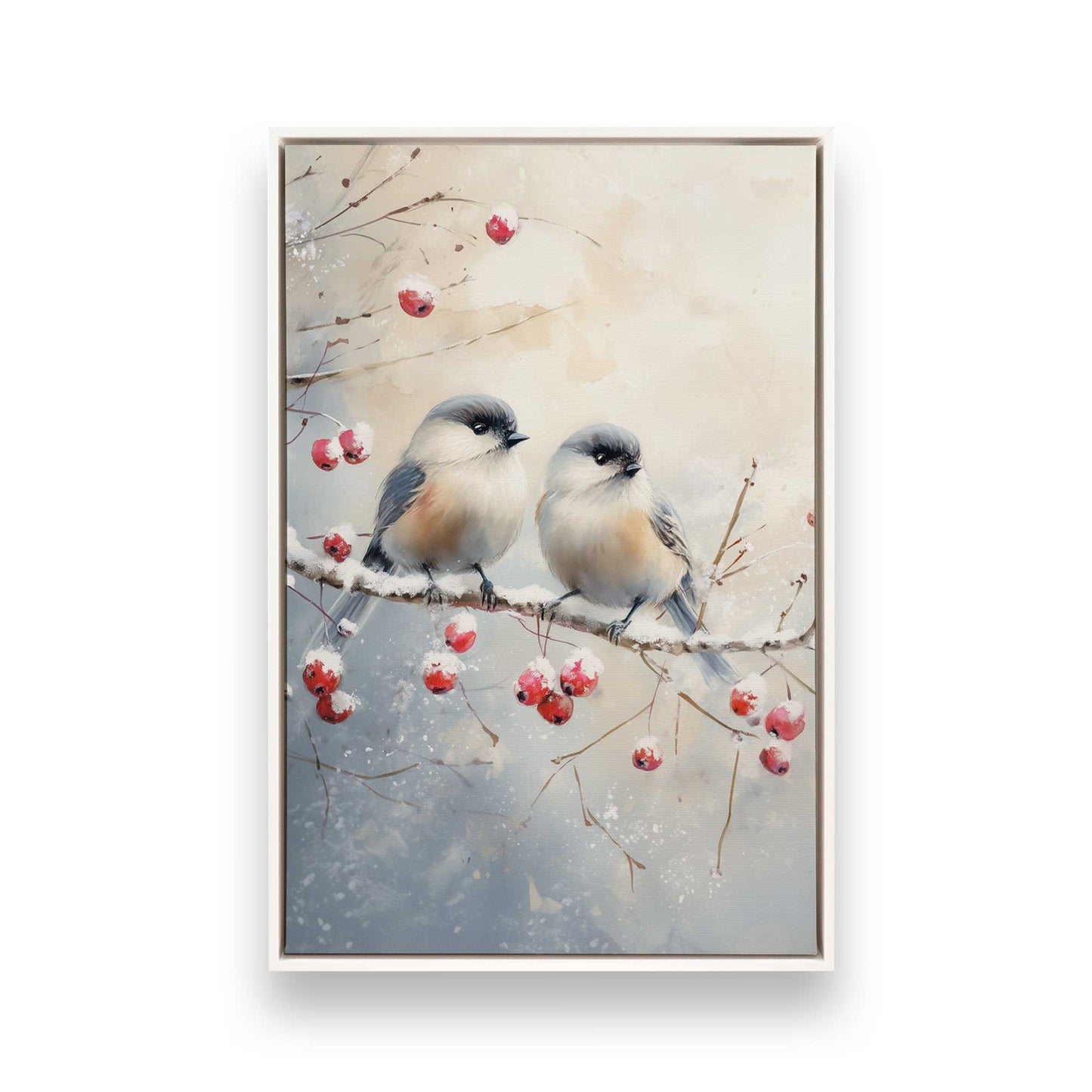 [Color:Opaque White], Picture of art in a White frame