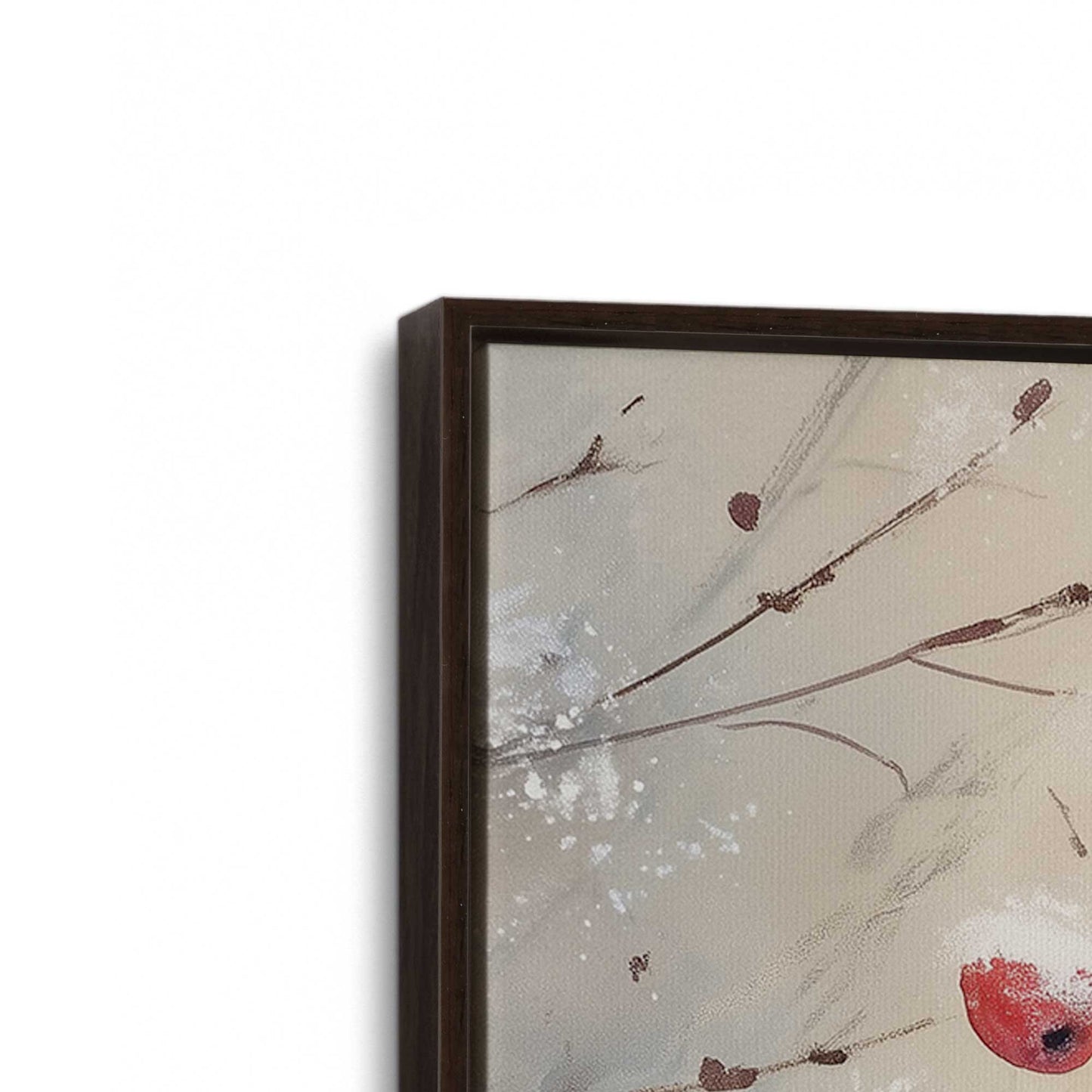 [Color:Espresso], Picture of art in a Espresso frame at an angle