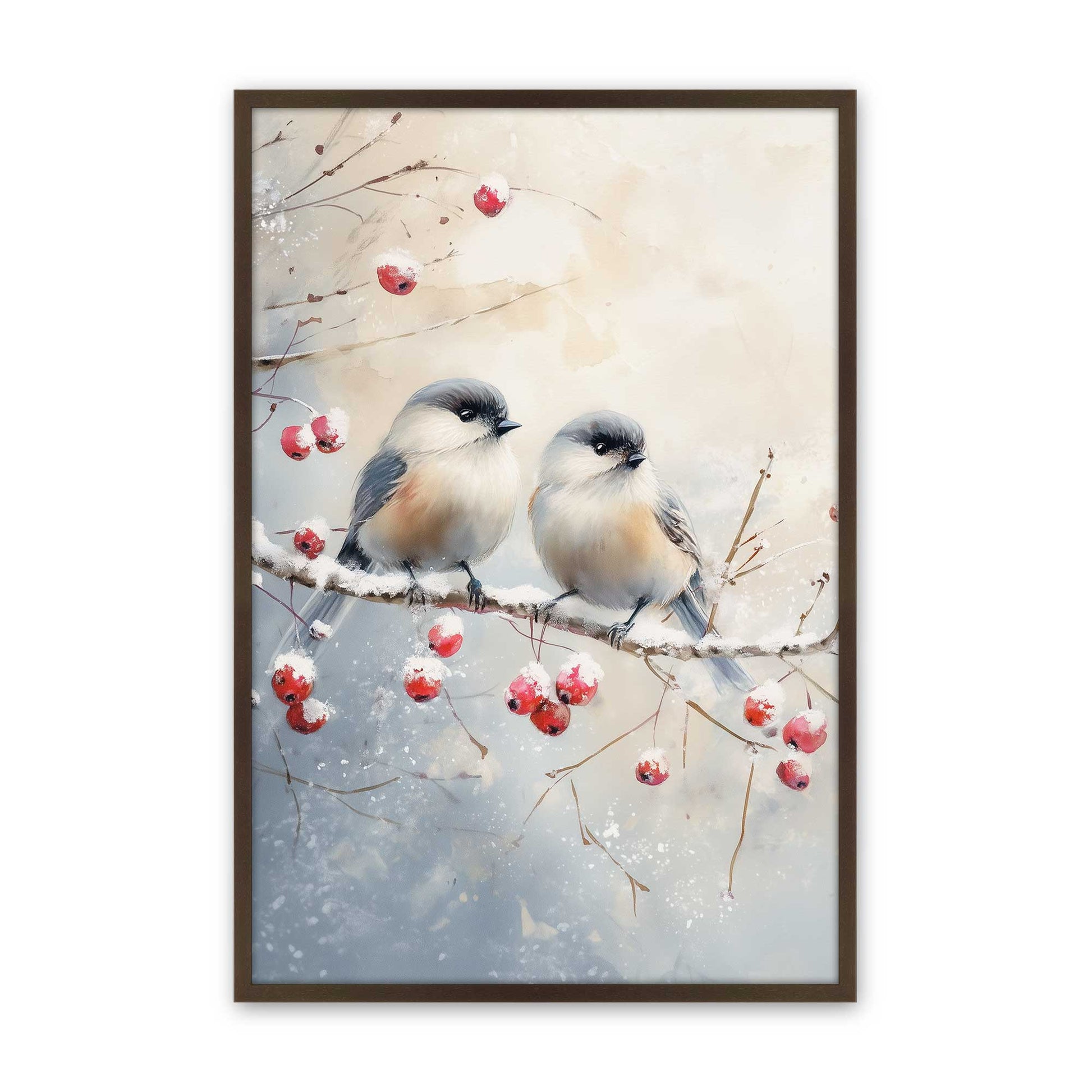 [Color:Brown], Picture of art in a Brown frame