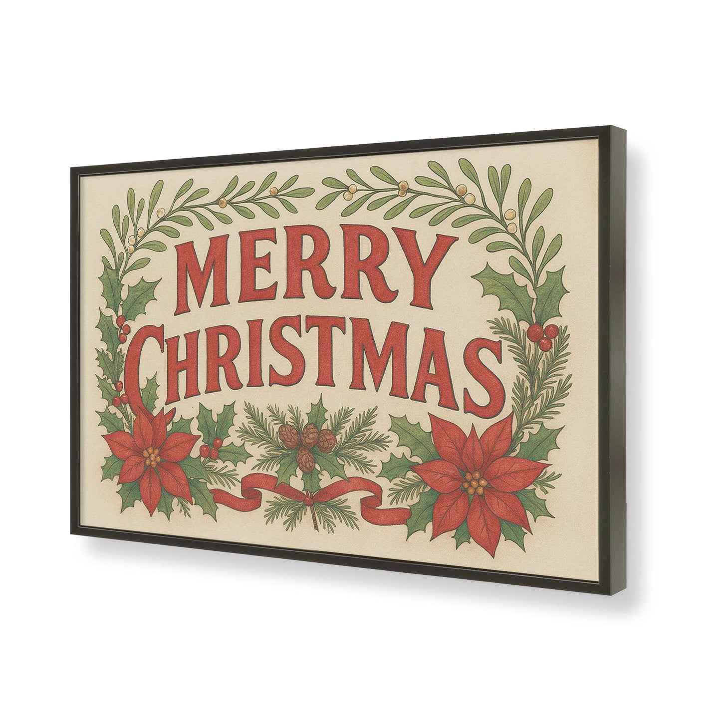 [Color:Satin Black], Picture of art in a Satin Black frame of the corner