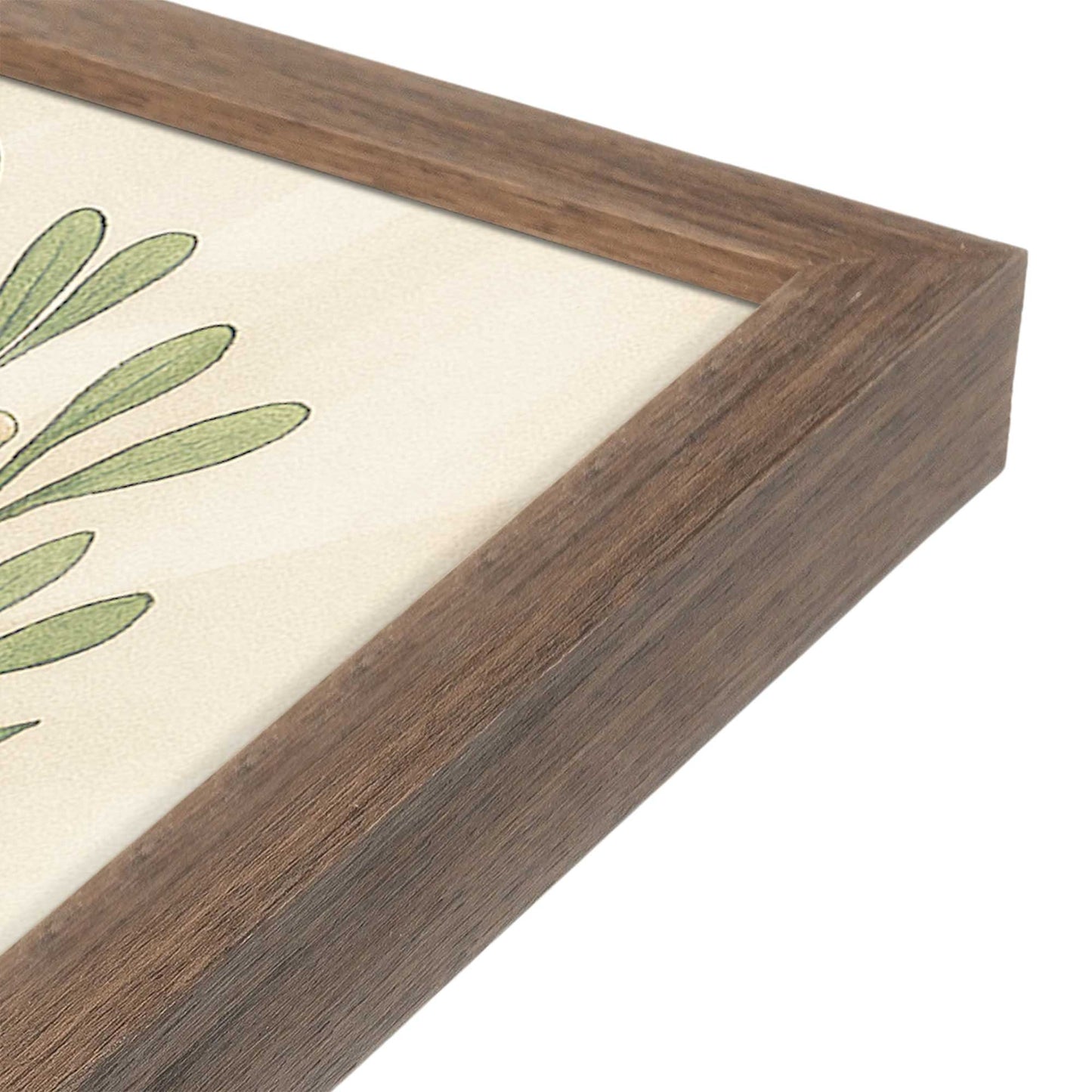 [Color:Walnut], Picture of art in a Walnut frame at an angle