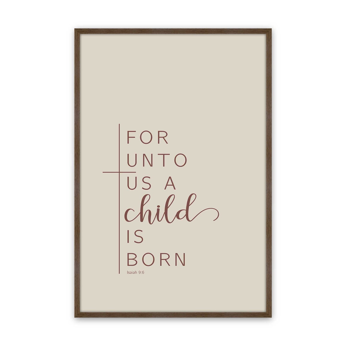 [Color:Walnut], Picture of art in a Walnut frame