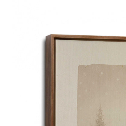 [Color:Walnut], Picture of art in a Walnut frame at an angle