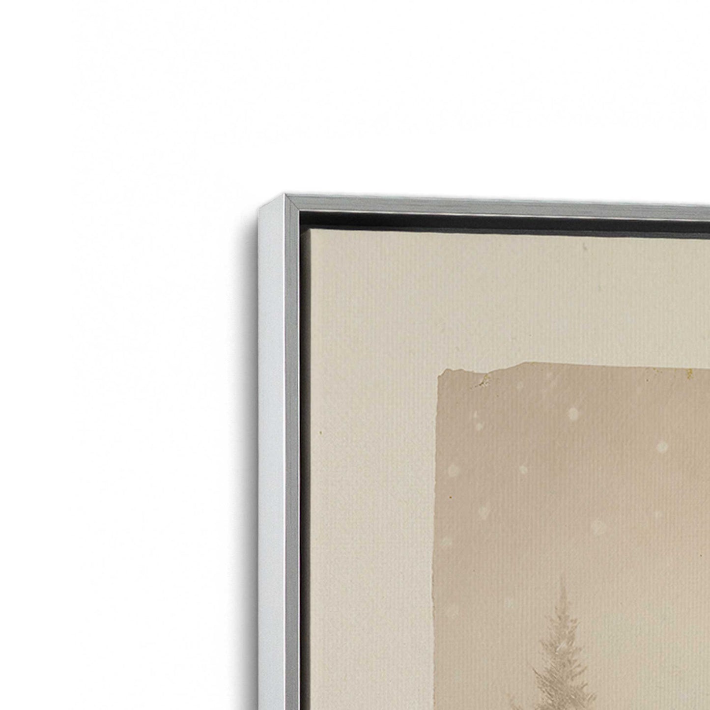 [Color:Polished Chrome], Picture of art in a Polished Chrome frame at an angle