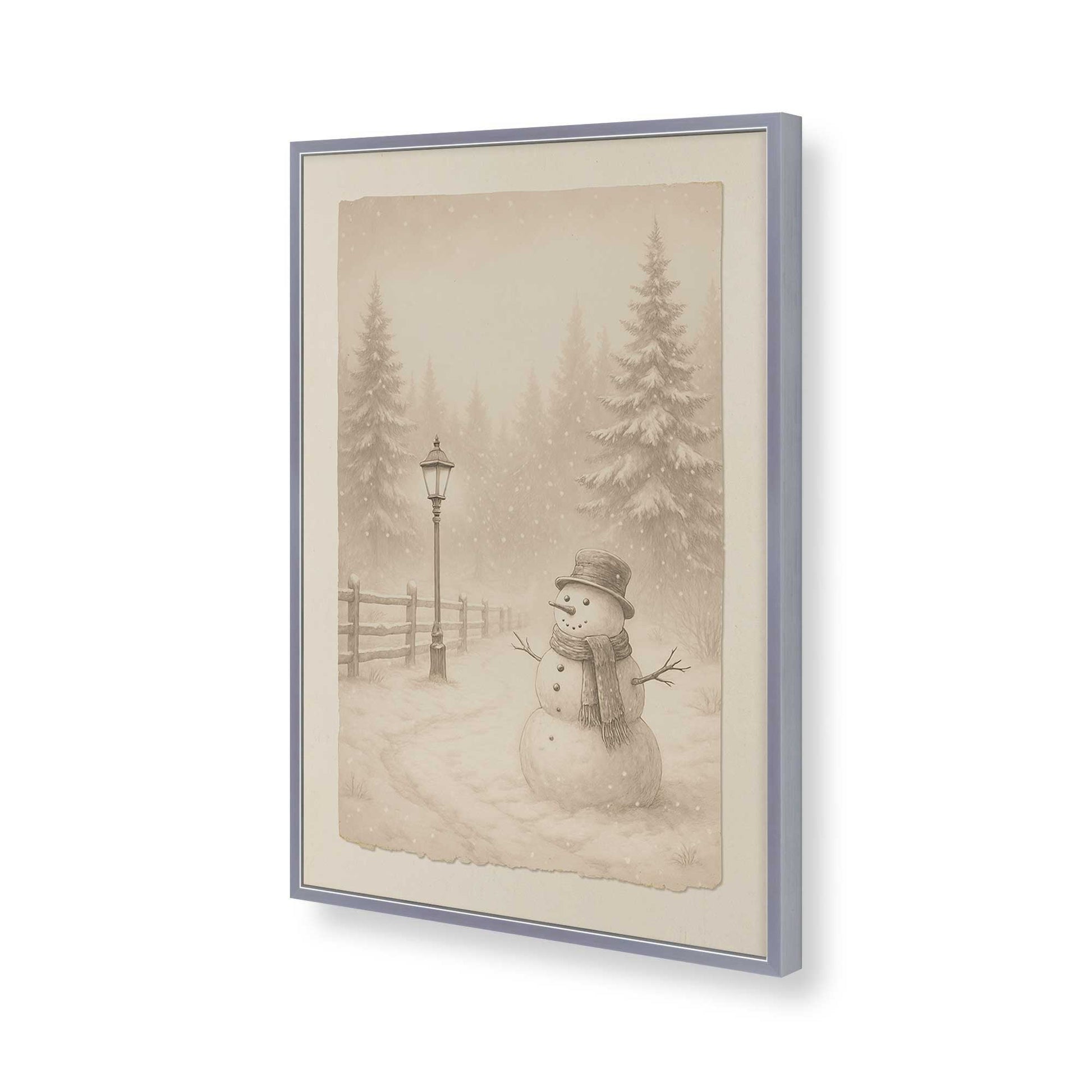 [Color:Polished Chrome], Picture of art in a Polished Chrome frame of the corner