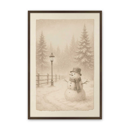 [Color:Brown], Picture of art in a Brown frame