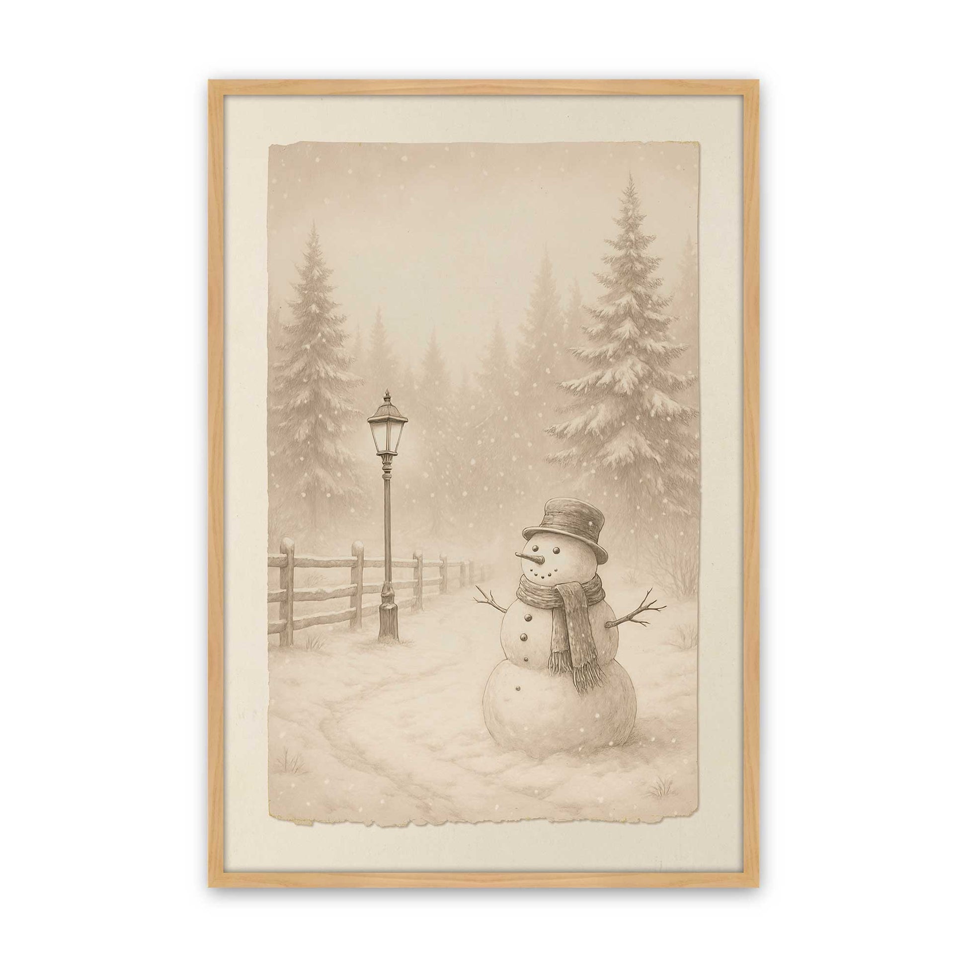 [Color:American Maple], Picture of art in a American Maple frame