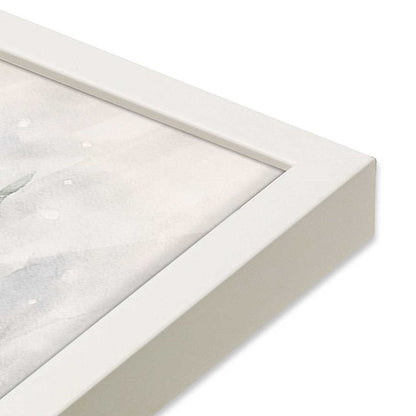 [Color:Opaque White], Picture of art in a Opaque White frame at an angle