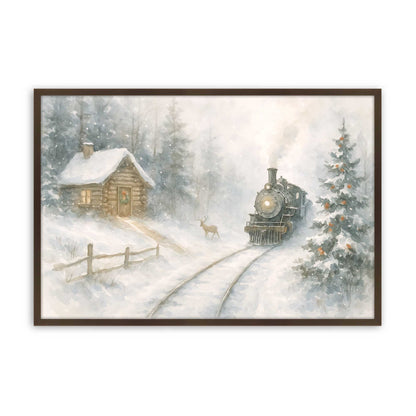 [Color:Brown], Picture of art in a Brown frame