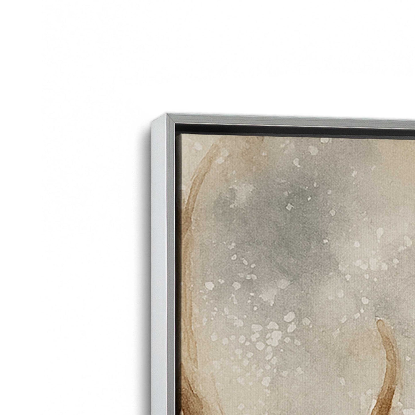 [Color:Polished Chrome], Picture of art in a Polished Chrome frame at an angle