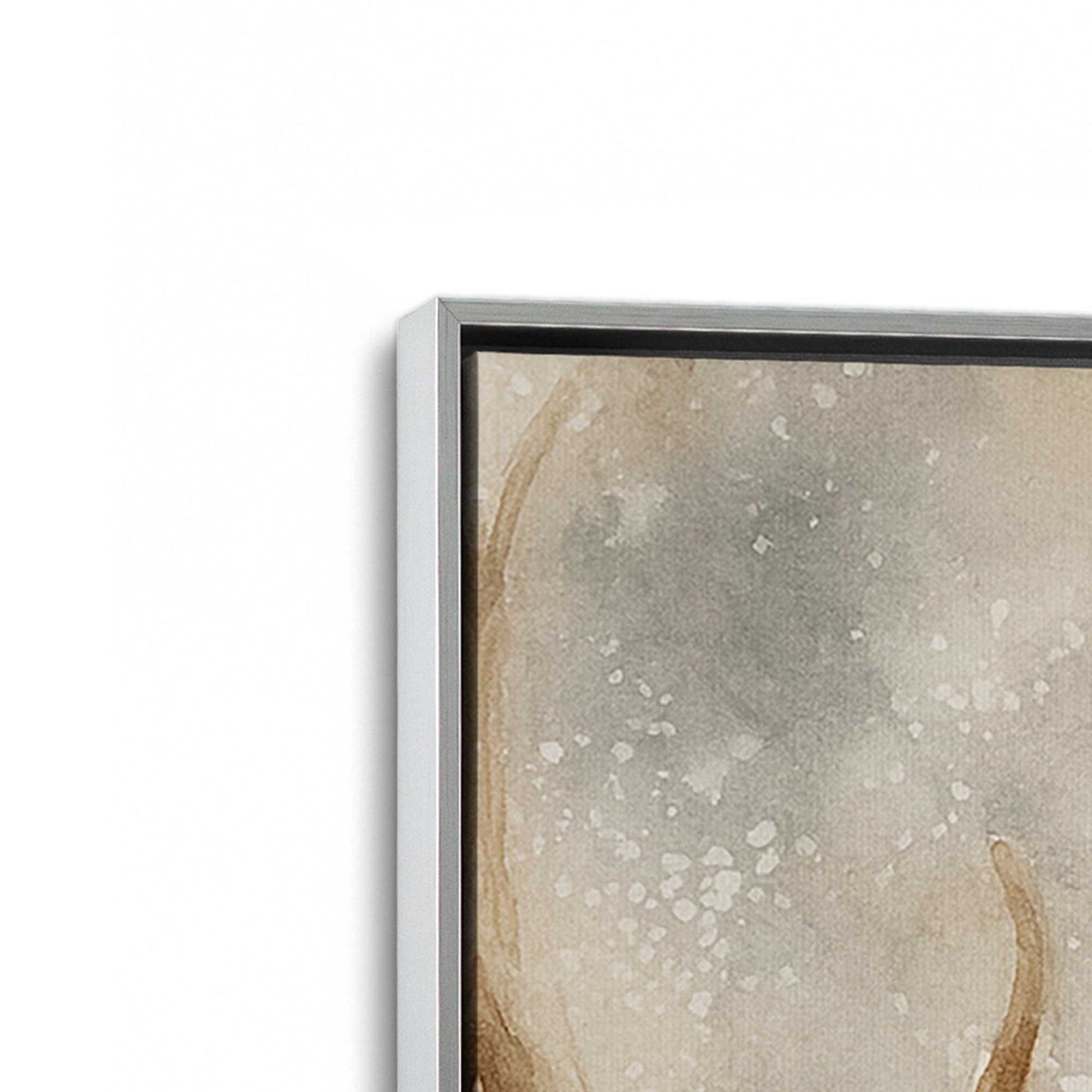 [Color:Polished Chrome], Picture of art in a Polished Chrome frame at an angle