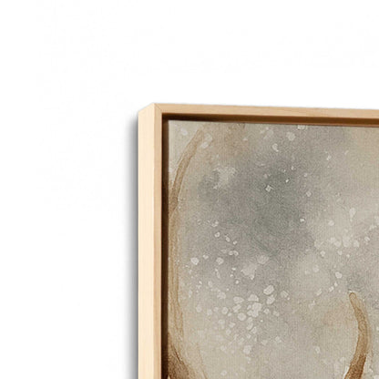 [Color:American Maple], Picture of art in a American Maple frame at an angle