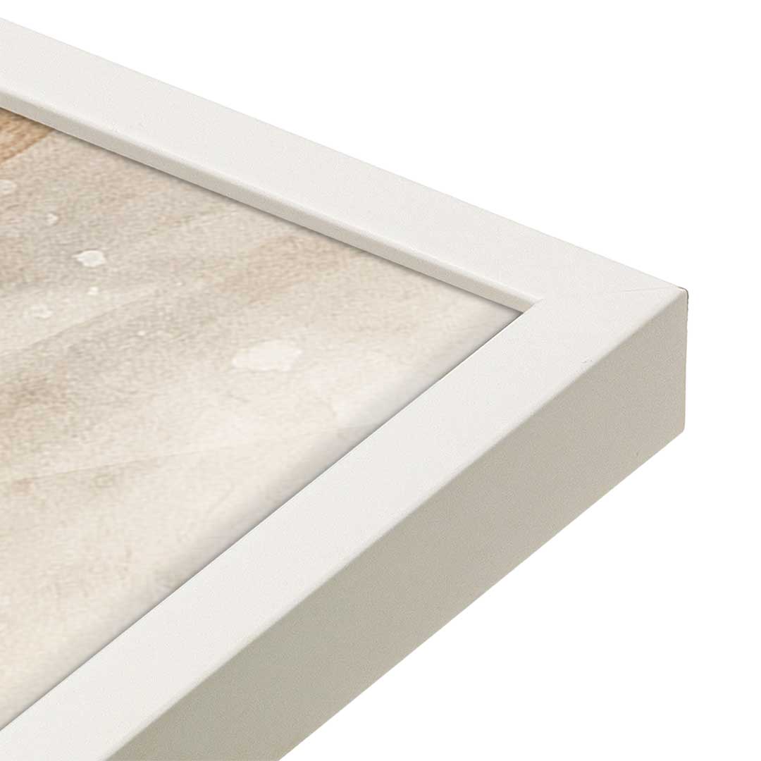 [Color:Opaque White], Picture of art in a Opaque White frame at an angle