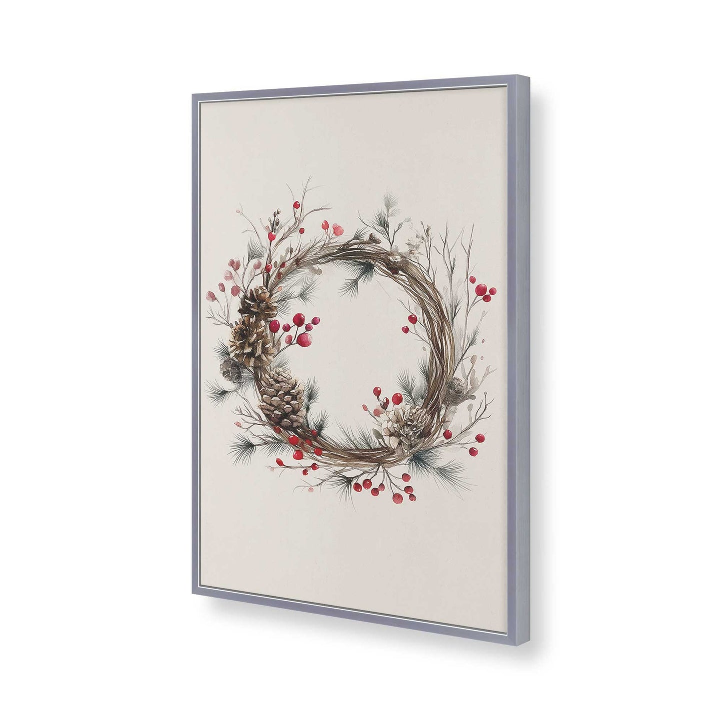 [Color:Polished Chrome], Picture of art in a Polished Chrome frame of the corner