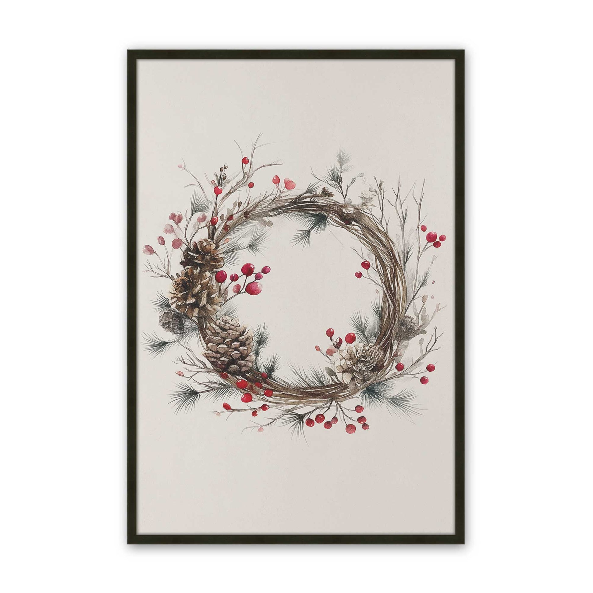 [Color:Satin Black], Picture of art in a Satin Black frame