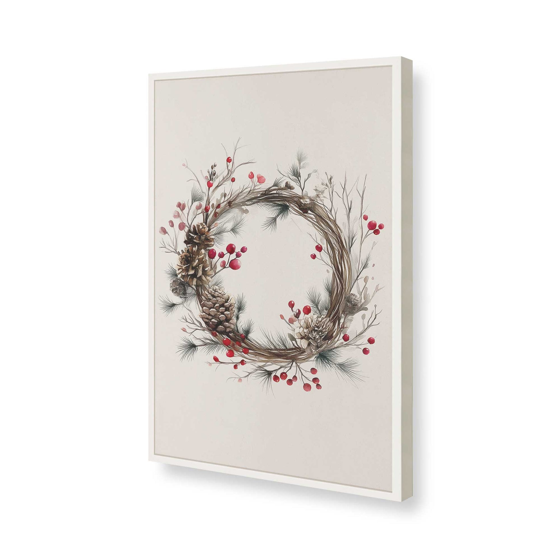 [Color:Opaque White], Picture of art in a Opaque White frame of the corner