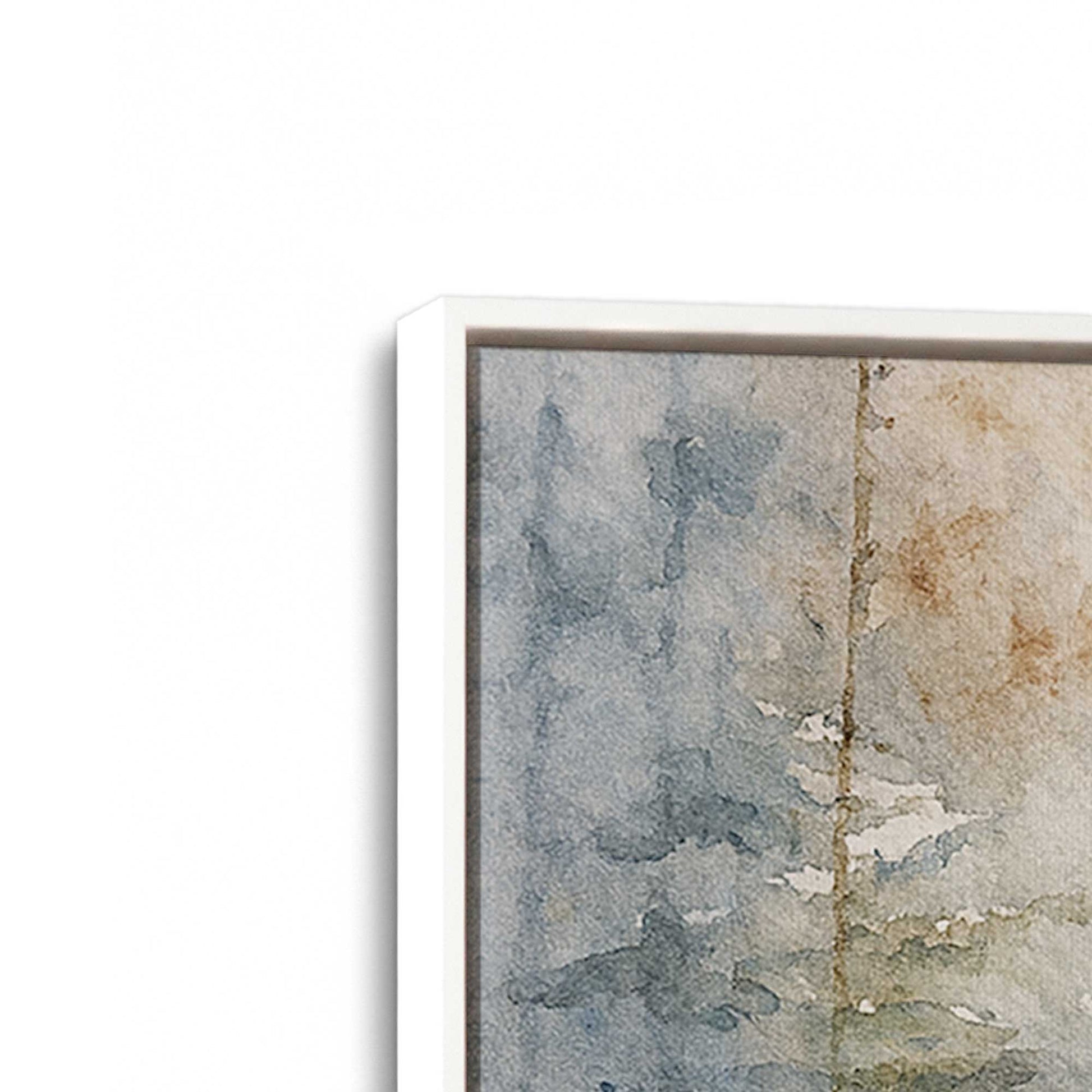 [Color:Opaque White], Picture of art in a White frame at an angle