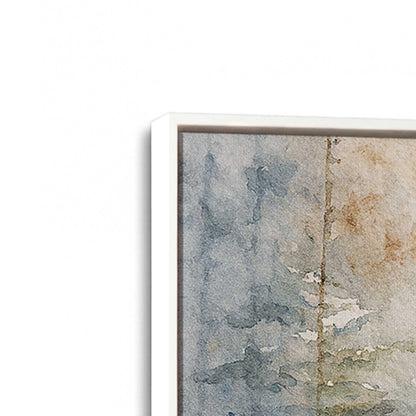 [Color:Opaque White], Picture of art in a White frame at an angle