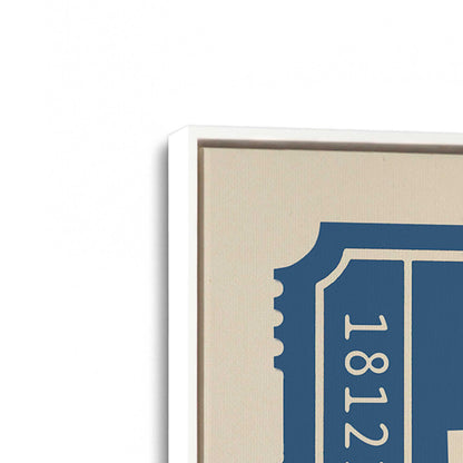 [Color:Opaque White], Picture of art in a White frame at an angle