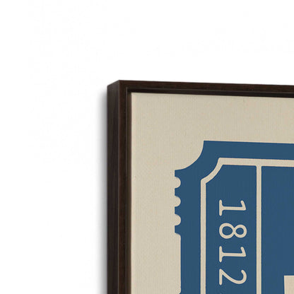 [Color:Espresso], Picture of art in a Espresso frame at an angle