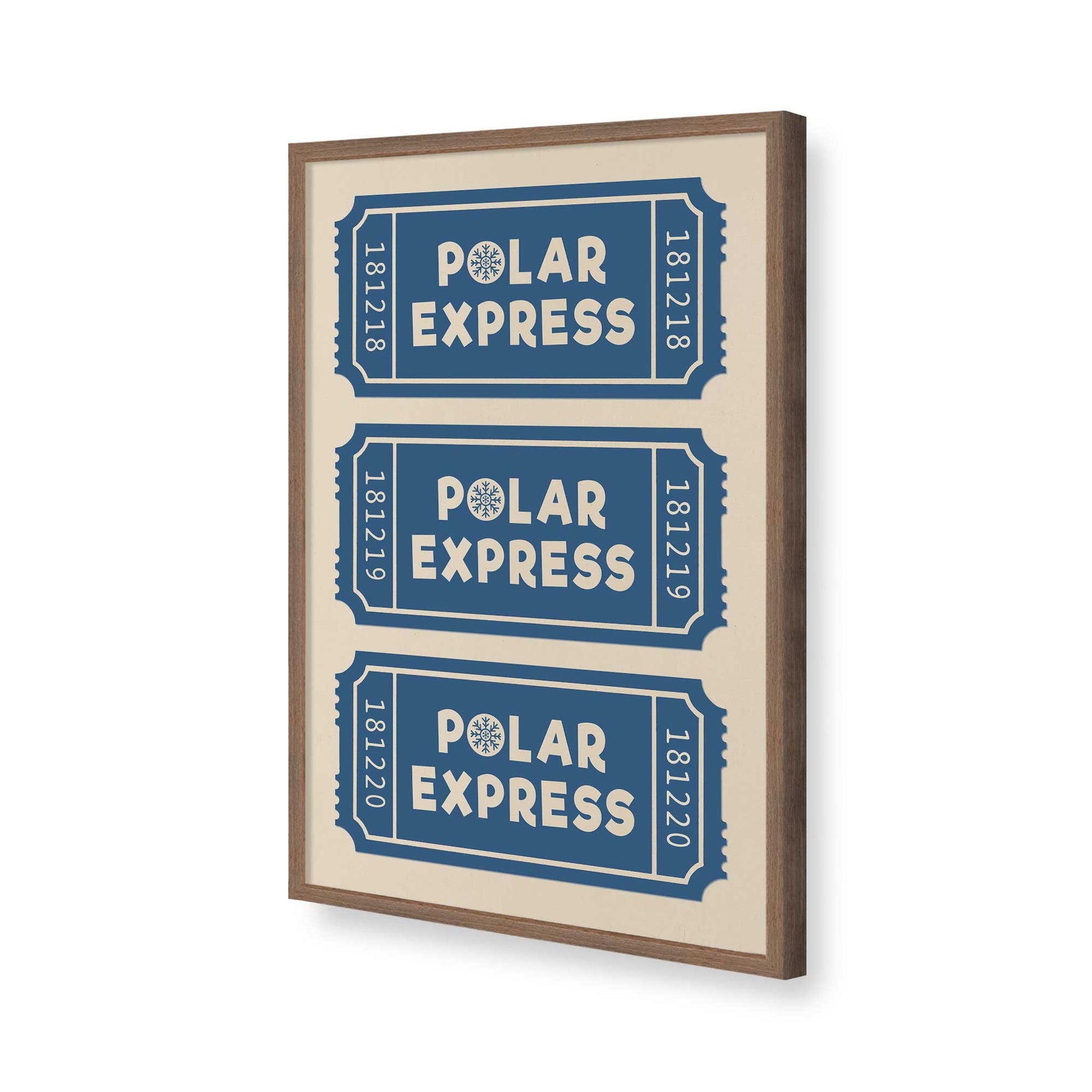 [Color:Walnut], Picture of art in a Walnut frame of the corner