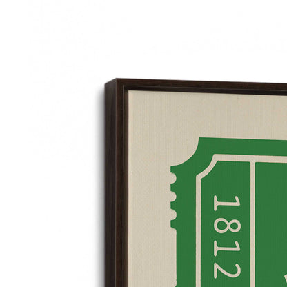 [Color:Espresso], Picture of art in a Espresso frame at an angle