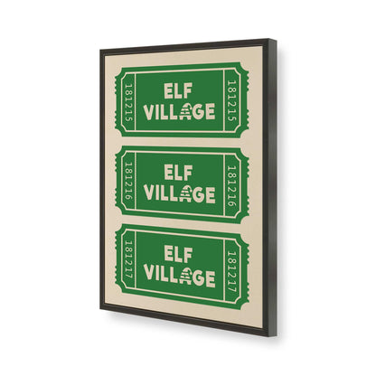 [Color:Satin Black], Picture of art in a Satin Black frame of the corner