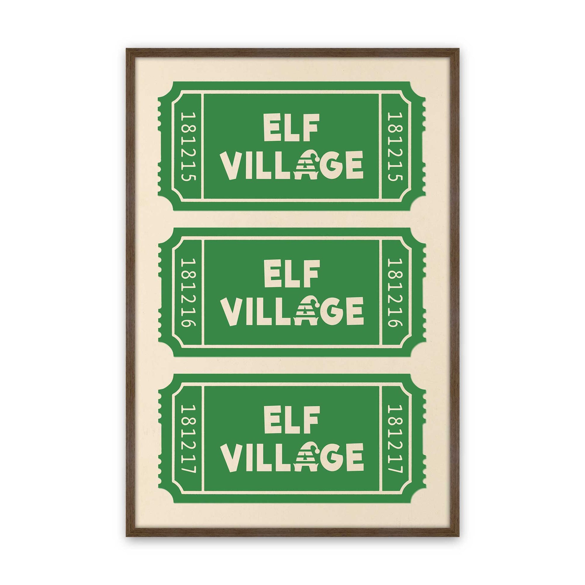 [Color:Walnut], Picture of art in a Walnut frame