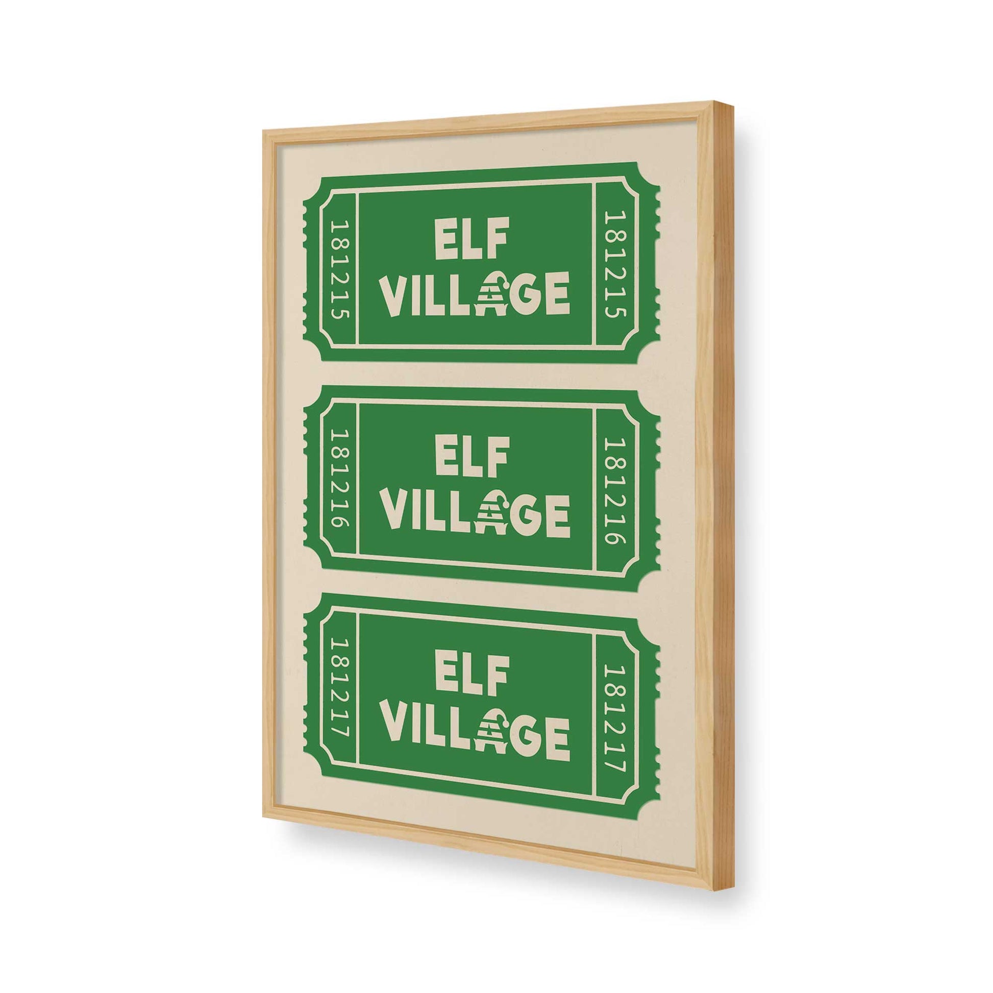 [Color:American Maple], Picture of art in a American Maple frame of the corner