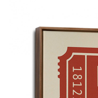 [Color:Walnut], Picture of art in a Walnut frame at an angle