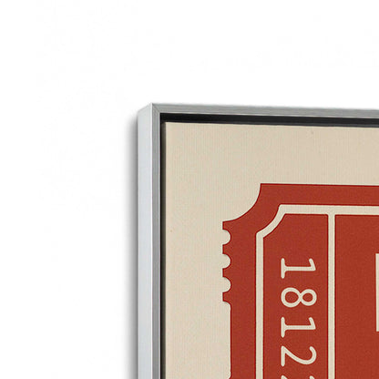 [Color:Polished Chrome], Picture of art in a Polished Chrome frame at an angle