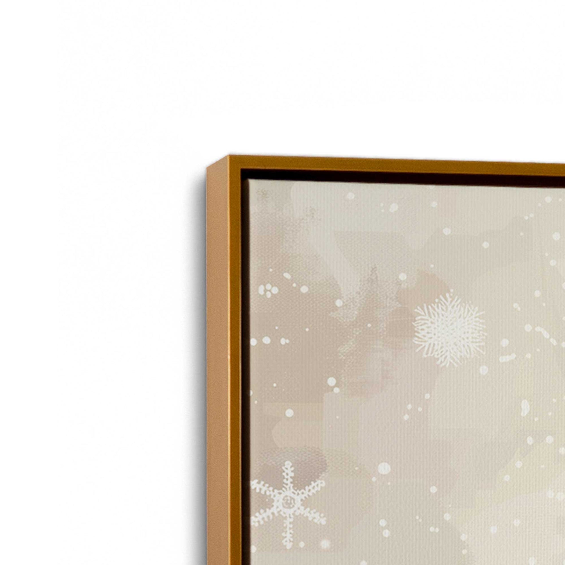 [Color:Polished Gold], Picture of art in a Polished Gold frame at an angle