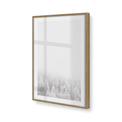 [Color:Brushed Gold], Picture of art in a Brushed Gold frame at an angle