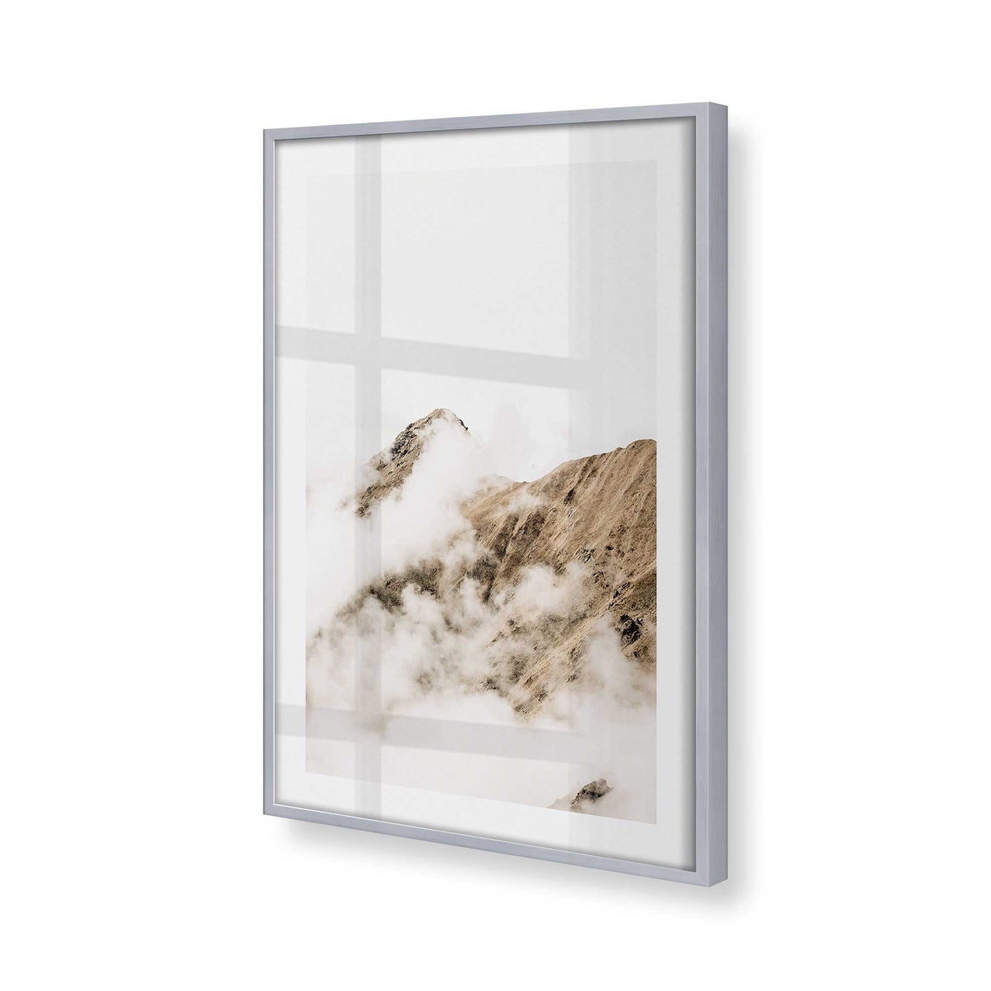 [Color:Polished Chrome], Picture of art in a Polished Chrome frame of the corner