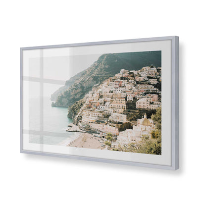 [Color:Polished Chrome], Picture of art in a Polished Chrome frame of the corner