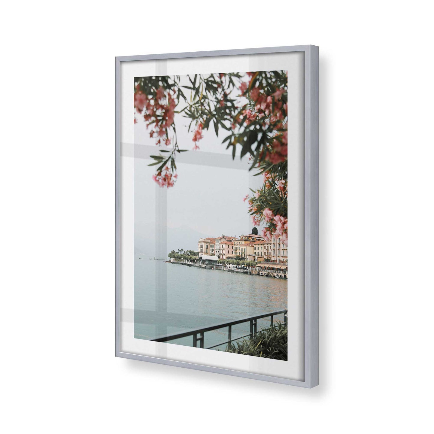 [Color:Polished Chrome], Picture of art in a Polished Chrome frame of the corner